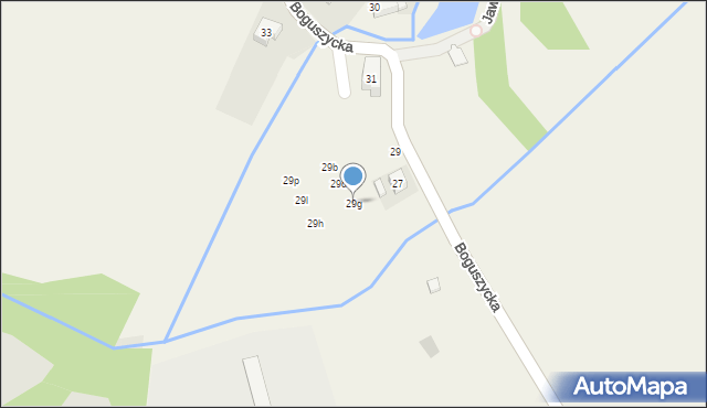 Spalice, Boguszycka, 29g, mapa Spalice