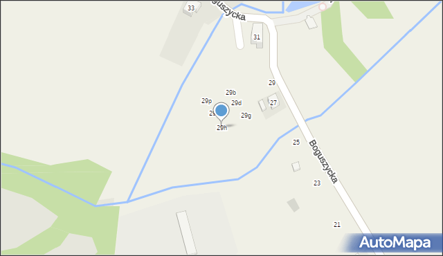 Spalice, Boguszycka, 29h, mapa Spalice