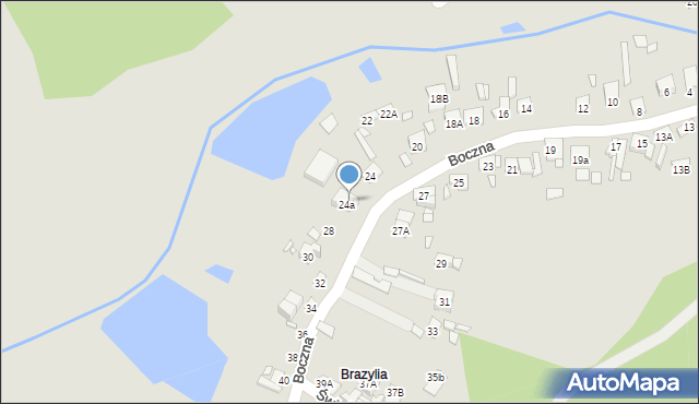 Starachowice, Boczna, 26, mapa Starachowic