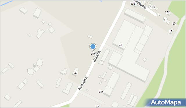 Starachowice, Boczna, 40e, mapa Starachowic