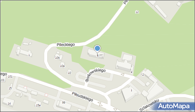 Starachowice, Borkowskiego Władysława, 5, mapa Starachowic