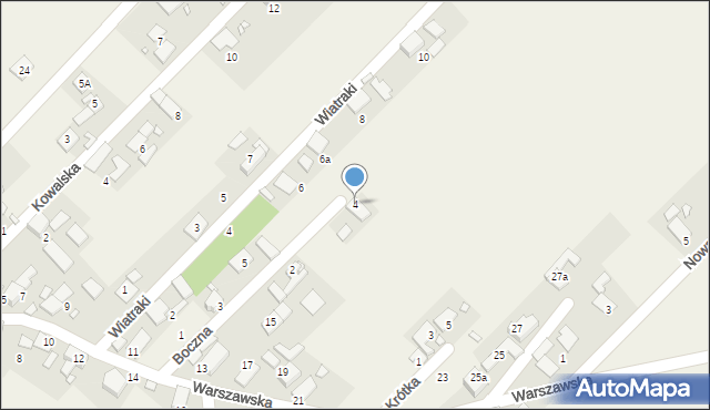 Stare Siołkowice, Boczna, 4, mapa Stare Siołkowice