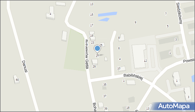 Starogard Gdański, Bohaterów Getta, 27, mapa Starogard Gdański