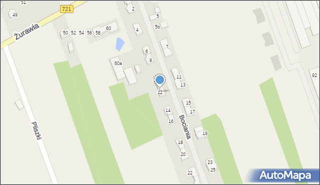 Stefanówka, Bociania, 12, mapa Stefanówka