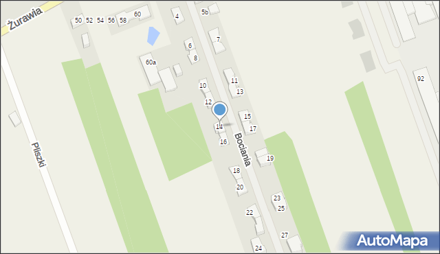 Stefanówka, Bociania, 14, mapa Stefanówka