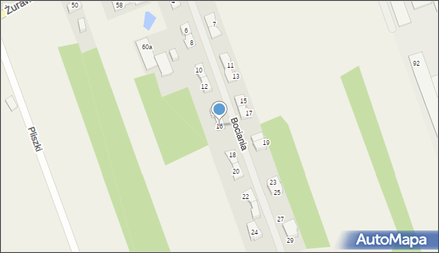 Stefanówka, Bociania, 16, mapa Stefanówka