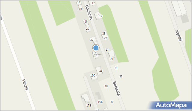 Stefanówka, Bociania, 24, mapa Stefanówka