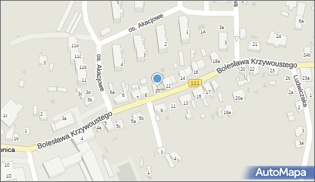 Stepnica, Bolesława Krzywoustego, 10, mapa Stepnica