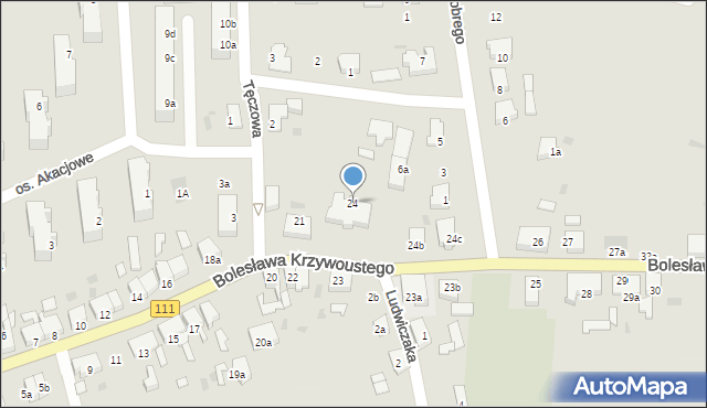 Stepnica, Bolesława Krzywoustego, 24, mapa Stepnica