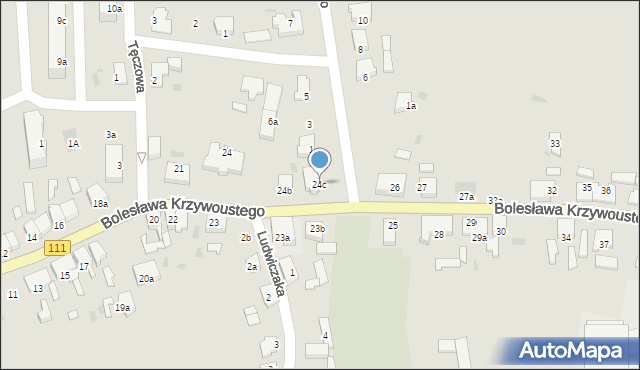 Stepnica, Bolesława Krzywoustego, 24c, mapa Stepnica