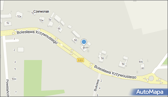 Stepnica, Bolesława Krzywoustego, 57, mapa Stepnica