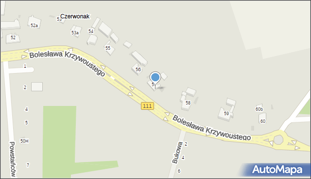 Stepnica, Bolesława Krzywoustego, 57a, mapa Stepnica