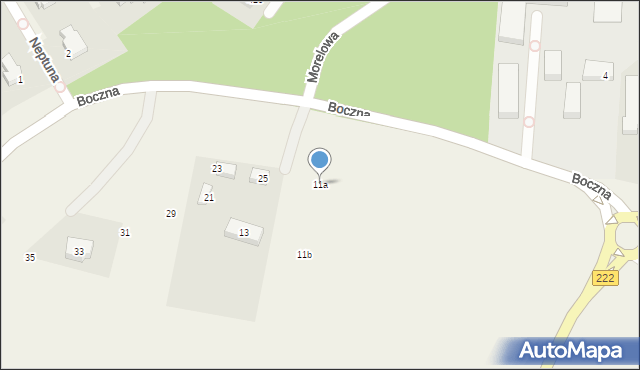 Straszyn, Boczna, 11a, mapa Straszyn