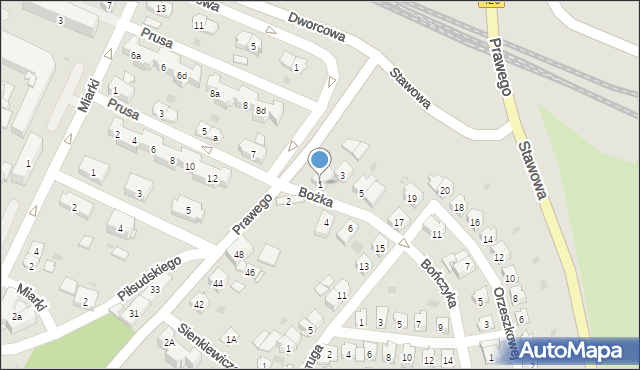 Strzelce Opolskie, Bożka Arki, 1, mapa Strzelce Opolskie