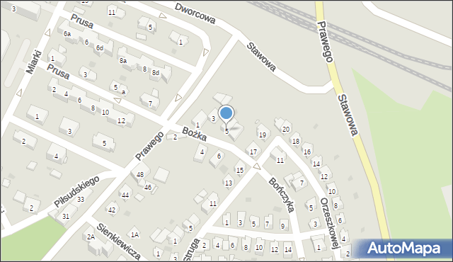 Strzelce Opolskie, Bożka Arki, 5, mapa Strzelce Opolskie