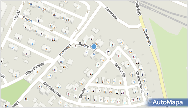 Strzelce Opolskie, Bożka Arki, 6, mapa Strzelce Opolskie
