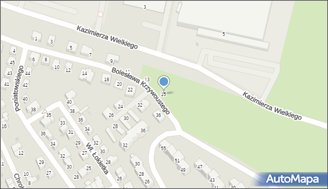 Strzelin, Bolesława Krzywoustego, 15, mapa Strzelin