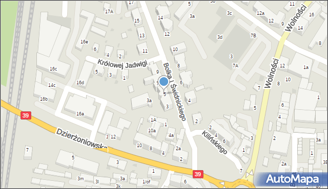 Strzelin, Bolka I Świdnickiego, 5, mapa Strzelin