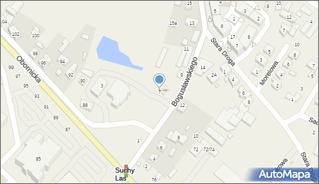Suchy Las, Bogusławskiego Wojciecha, 7, mapa Suchy Las