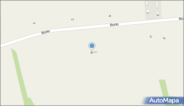 Sukowska Wola, Borki, 50, mapa Sukowska Wola