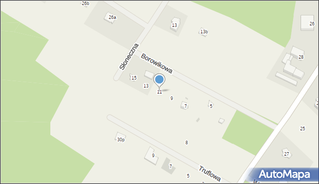 Sulęczyno, Borowikowa, 11, mapa Sulęczyno