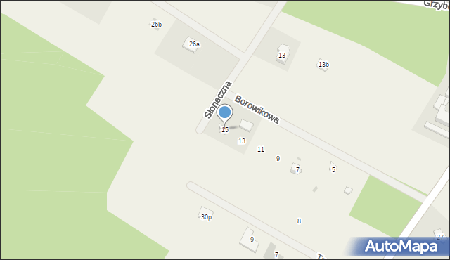 Sulęczyno, Borowikowa, 15, mapa Sulęczyno