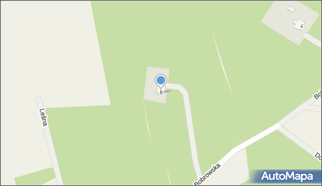Suszeniec, Bobrowska, 6, mapa Suszeniec