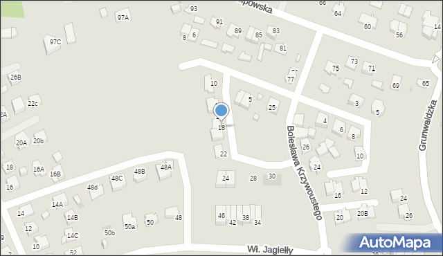 Suwałki, Bolesława Śmiałego, 18, mapa Suwałk