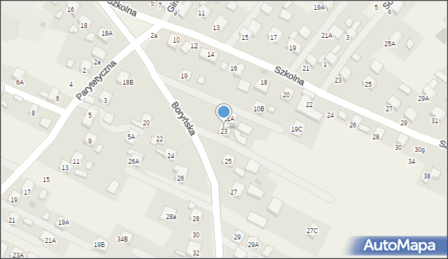 Świerklany, Boryńska, 23, mapa Świerklany