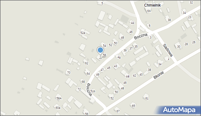 Szczebrzeszyn, Boczna, 58, mapa Szczebrzeszyn