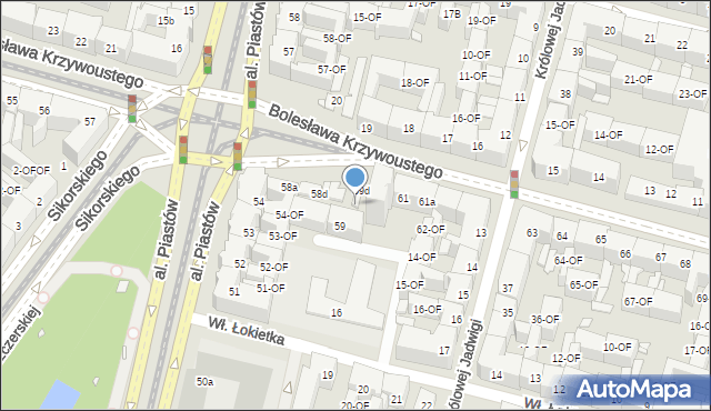 Szczecin, Bolesława Krzywoustego, 59e, mapa Szczecina