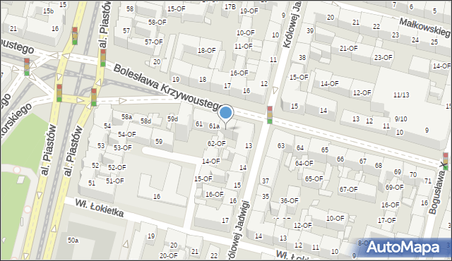 Szczecin, Bolesława Krzywoustego, 62, mapa Szczecina