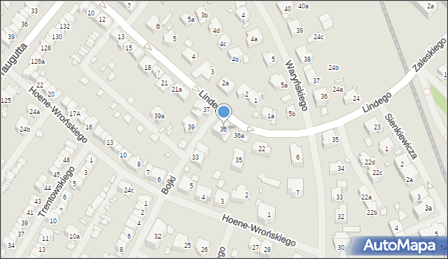 Szczecin, Bojki Jakuba, 36, mapa Szczecina