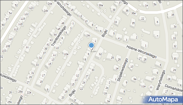 Szczecin, Bojki Jakuba, 5, mapa Szczecina