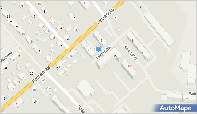 Szczytno, Bohaterów Września 1939 r., 15d, mapa Szczytno