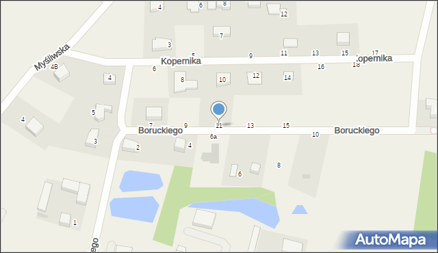 Szemud, Boruckiego Bernarda, ks., 11, mapa Szemud
