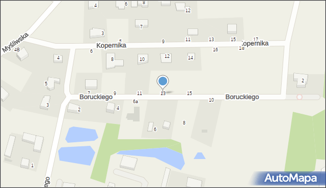 Szemud, Boruckiego Bernarda, ks., 13, mapa Szemud