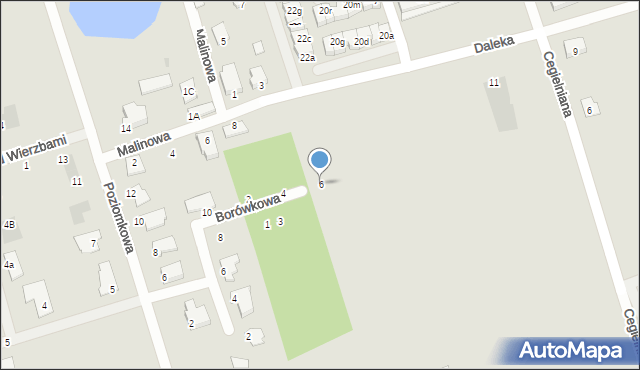Szubin, Borówkowa, 6, mapa Szubin