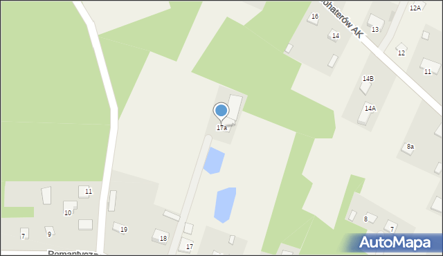 Szulborze Wielkie, Bohaterów AK, 17a, mapa Szulborze Wielkie