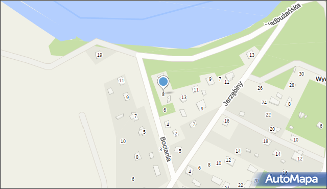 Szumin, Bociania, 8, mapa Szumin