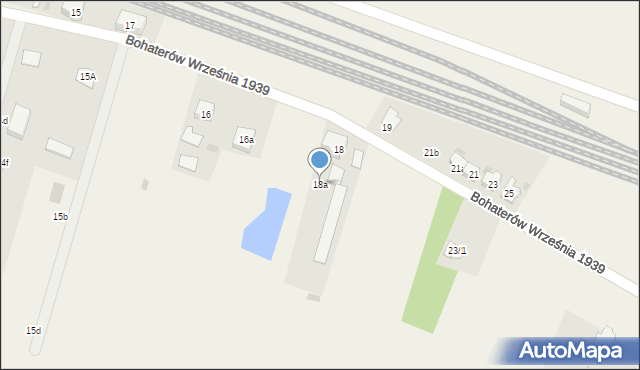 Szymankowo, Bohaterów Września 1939 r., 18a, mapa Szymankowo