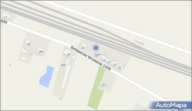 Szymankowo, Bohaterów Września 1939 r., 21b, mapa Szymankowo