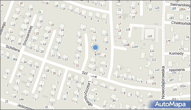 Tarnów, Bodo Eugeniusza, 5, mapa Tarnów