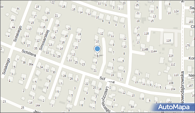 Tarnów, Bodo Eugeniusza, 6, mapa Tarnów