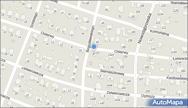 Tarnów, Bogusławskiego Wojciecha, 47, mapa Tarnów