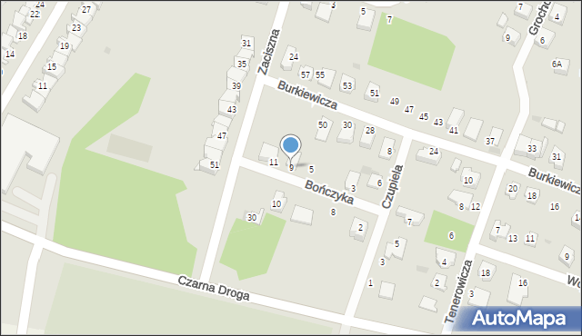 Tarnów, Bończyka Wiktora, 9, mapa Tarnów