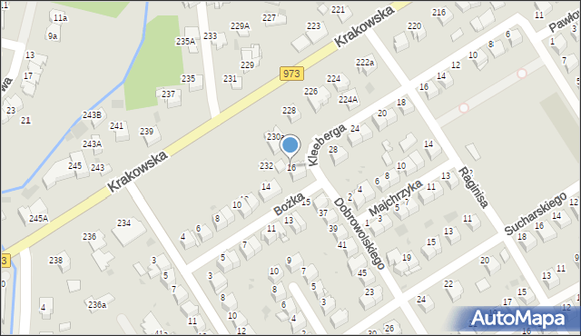 Tarnów, Bożka Jana, 16, mapa Tarnów