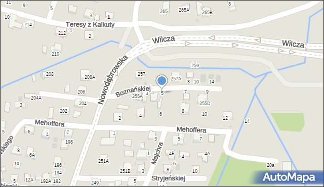 Tarnów, Boznańskiej Olgi, 5, mapa Tarnów