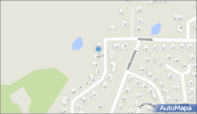 Tczew, Borchardta Karola Olgierda, kpt., 4/6, mapa Tczew