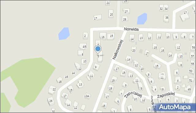 Tczew, Borchardta Karola Olgierda, kpt., 5, mapa Tczew